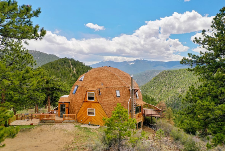 rocky mountain national park airbnb dome home